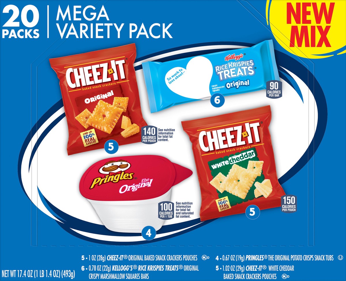 slide 2 of 12, Kellogg's Snacks, Variety Pack, 17.4 oz, 20 Count, 17.4 oz