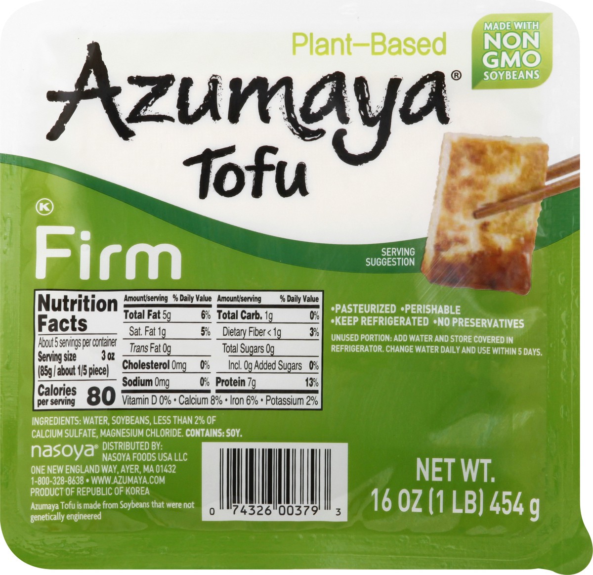 slide 1 of 12, Azumaya Firm Tofu, 16 oz