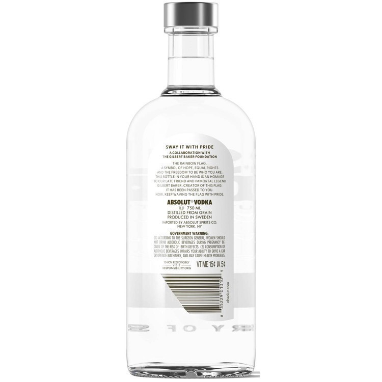 slide 4 of 9, Absolut Vodka Pride - 750ml Bottle, 750 ml