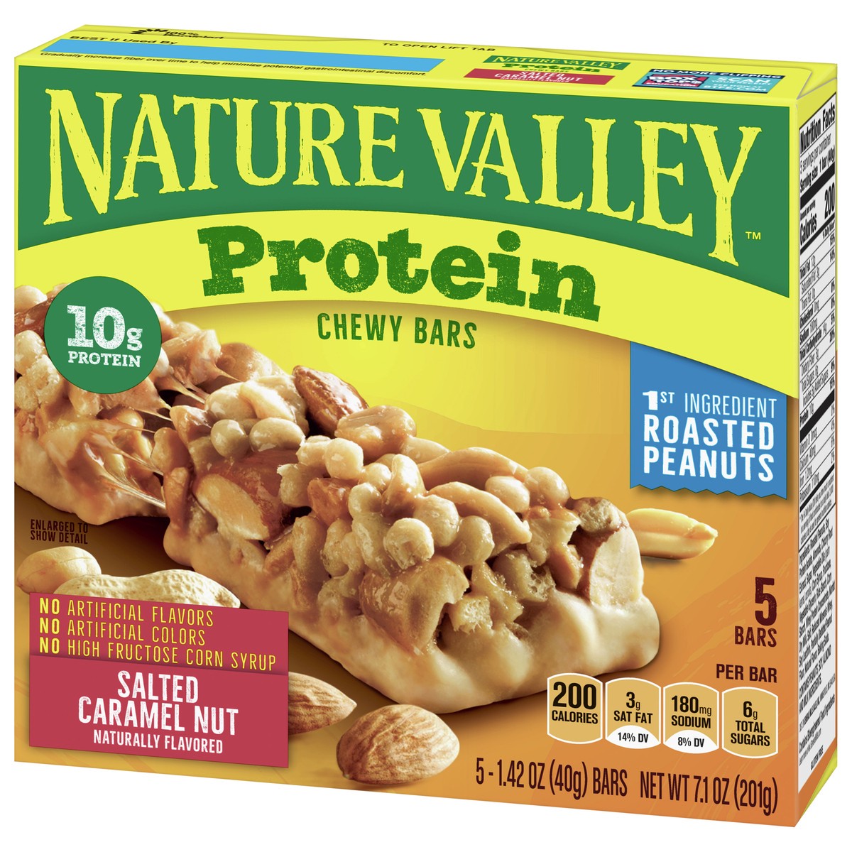 slide 13 of 13, Nature Valley Salted Caramel Nut Protein Chewy Bars, 5 ct; 1.42 oz