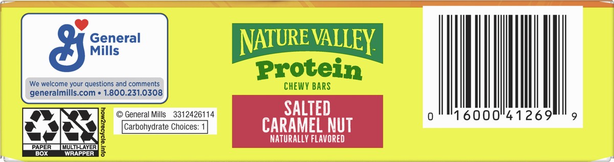 slide 8 of 13, Nature Valley Salted Caramel Nut Protein Chewy Bars, 5 ct; 1.42 oz