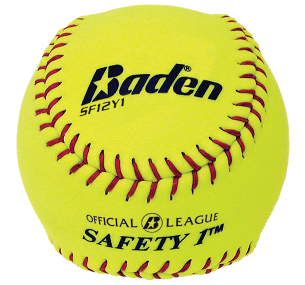 slide 1 of 1, Baden Level 1 Yelllow With Black Softball, 1 ct