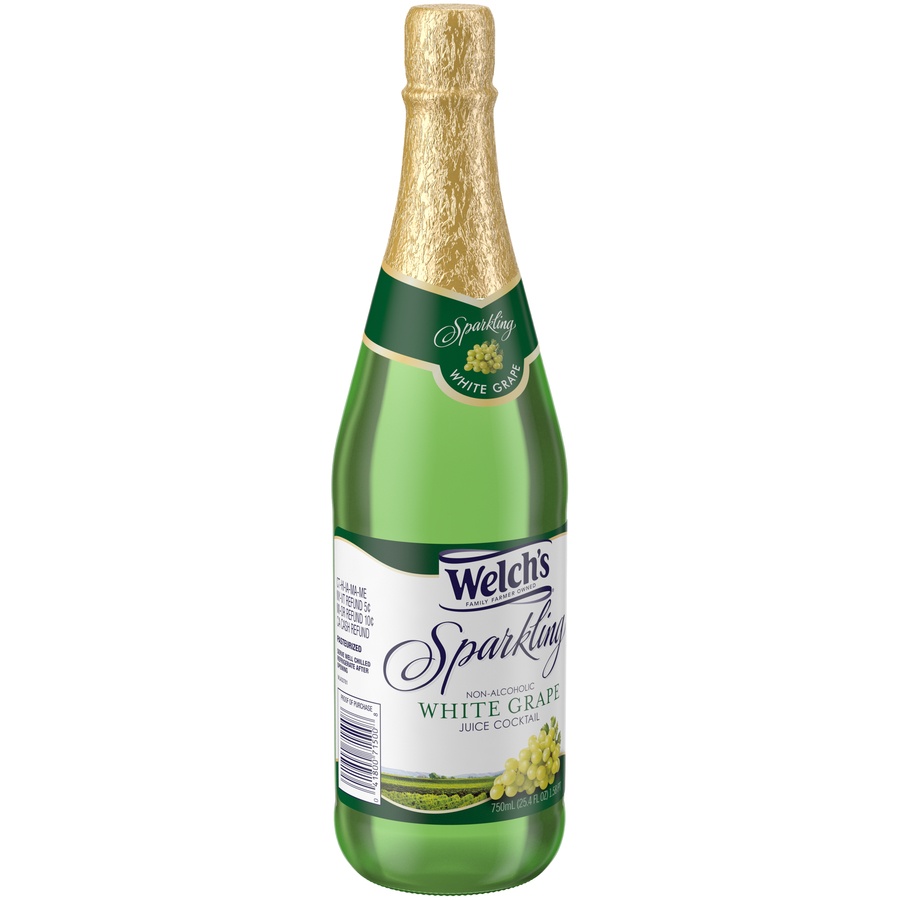 slide 2 of 6, Welch's Sparkling White Grape Juice Glass Bottles, 25.4 fl oz