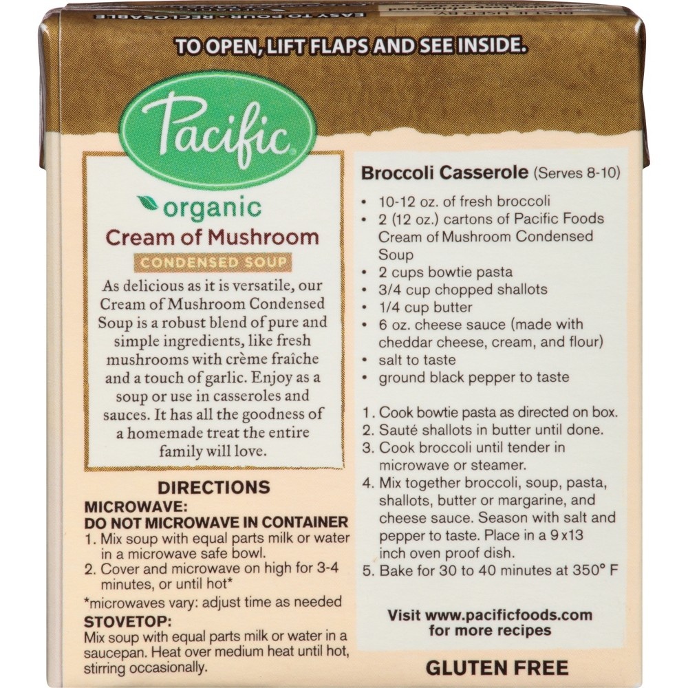 slide 8 of 9, Pacific Foods Cream of Mushroom Condensed Soup, 12 oz
