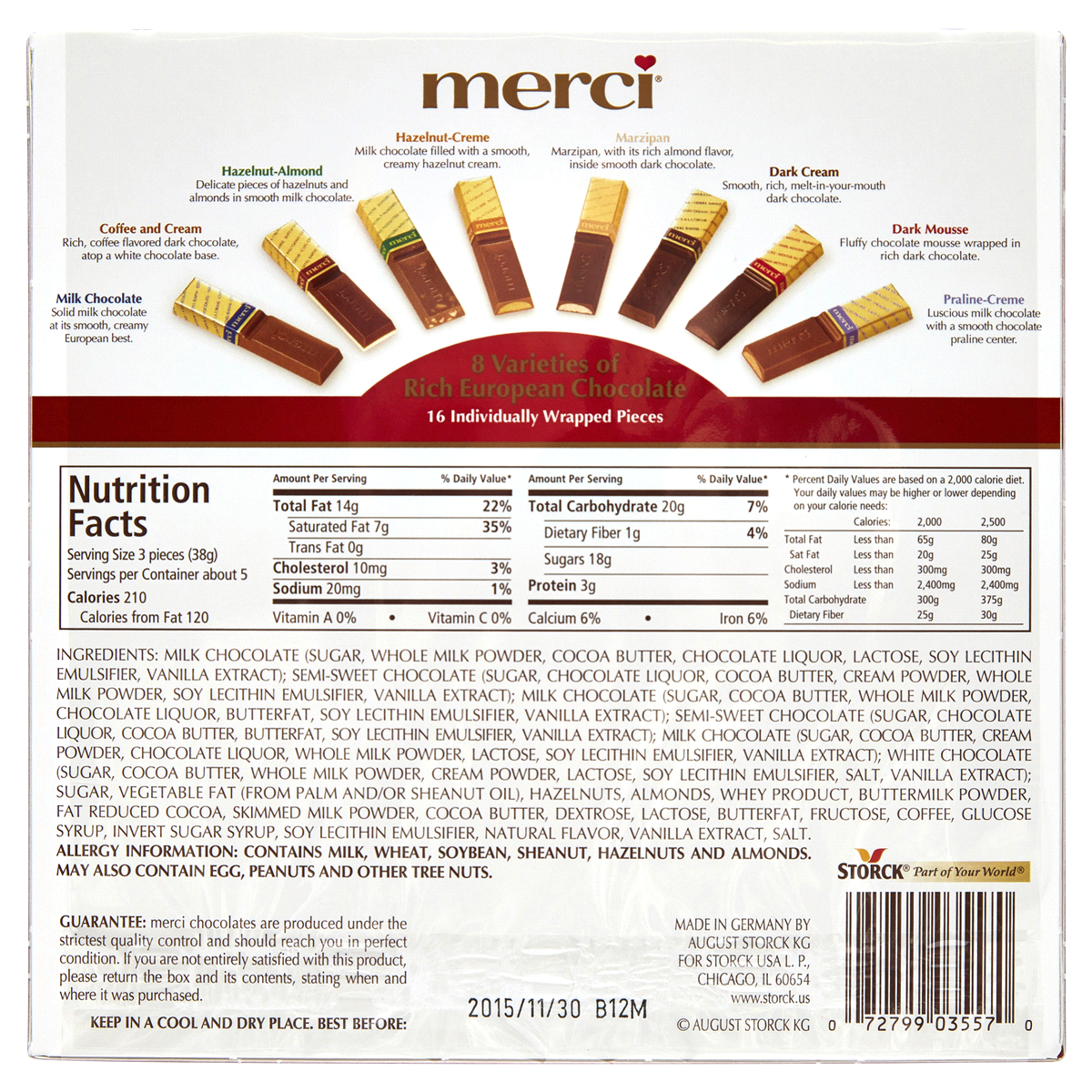 slide 38 of 44, Merci Finest Assortment of European Chocolates, Candy Gift Box - 16ct/7oz, 16 ct; 7 oz