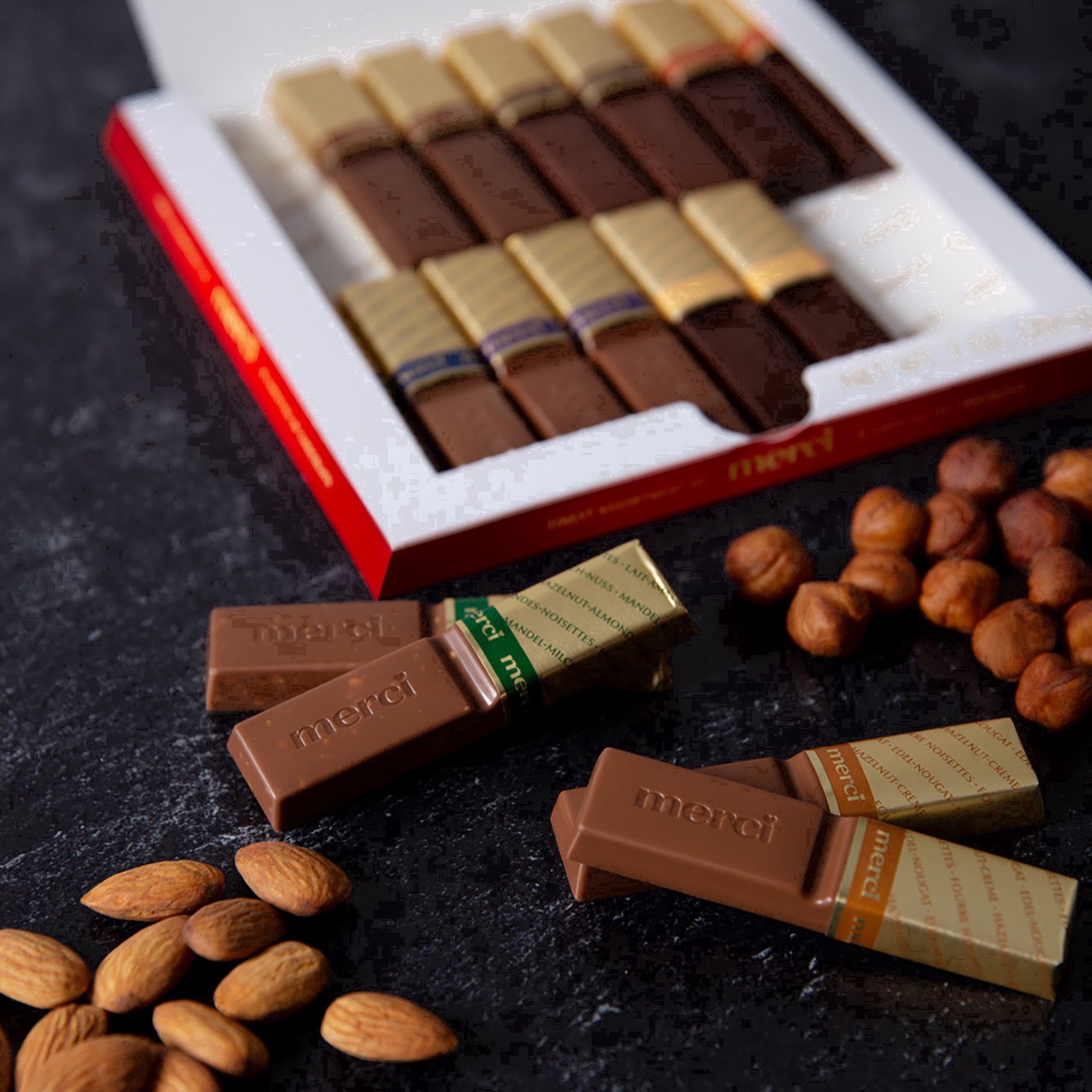 slide 24 of 44, Merci Finest Assortment of European Chocolates, Candy Gift Box - 16ct/7oz, 16 ct; 7 oz