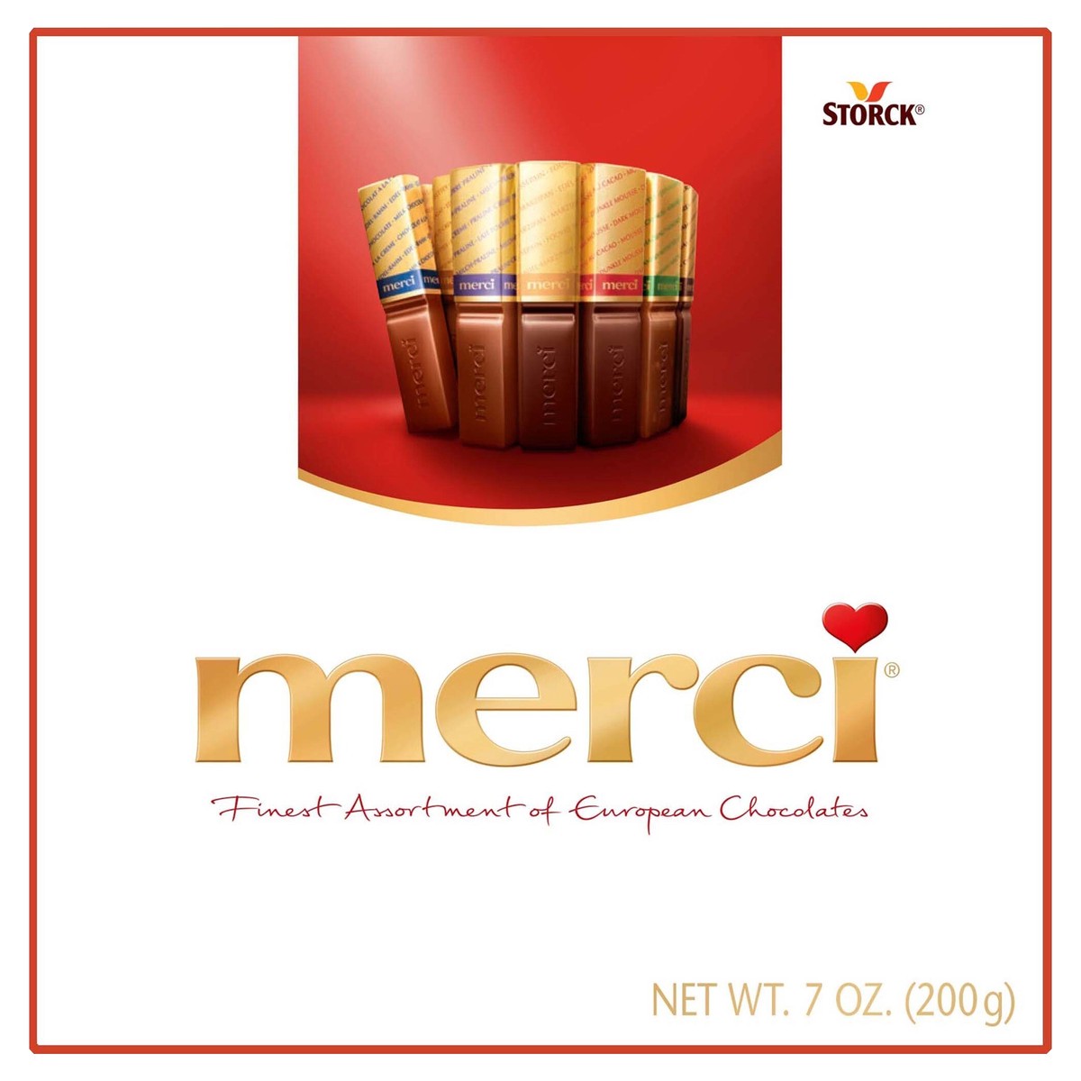 slide 1 of 2, Merci Finest Assortment of European Chocolates, 7 oz