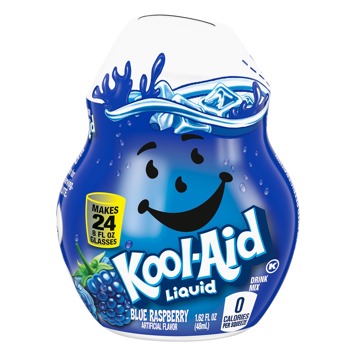 slide 8 of 12, Kool-Aid Liquid Blue Raspberry Artificially Flavored Soft Drink Mix, 1.62 fl oz Bottle, 1.62 fl oz