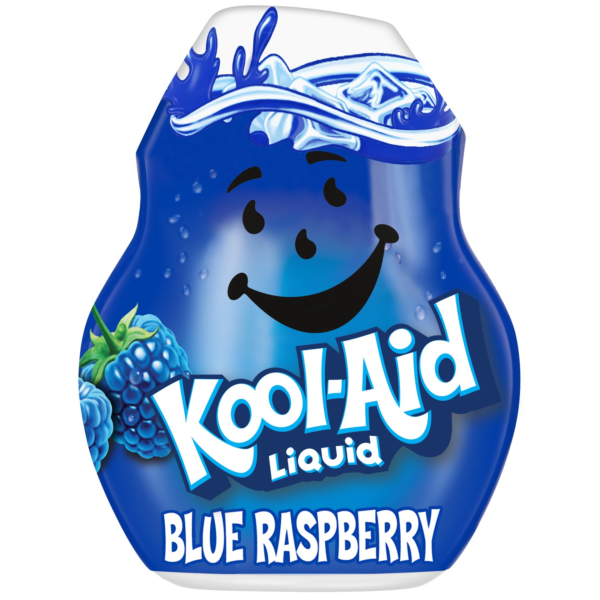 slide 1 of 5, Kool-Aid Liquid Blue Raspberry Artificially Flavored Soft Drink Mix Bottle, 1.62 fl oz