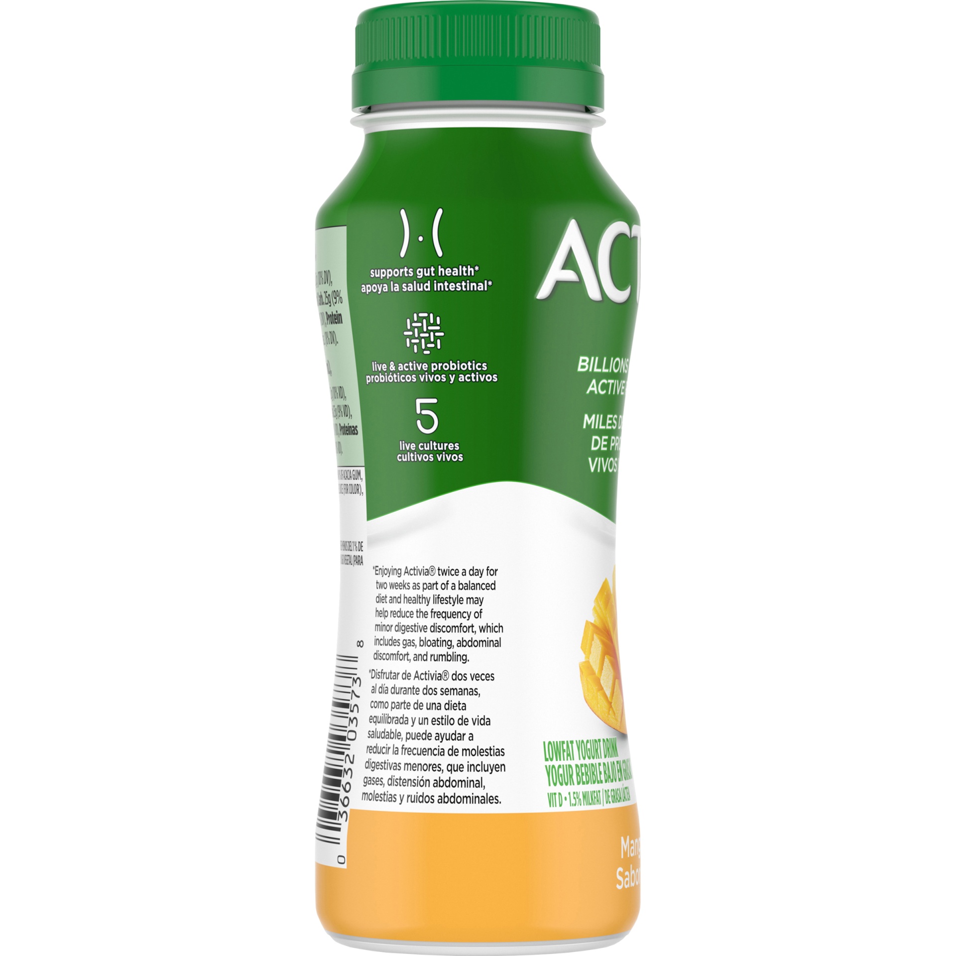 slide 3 of 6, Activia Mango Probiotic Lowfat Yogurt Drink, Probiotic Yogurt Drink, 7 FL OZ, 7 fl oz