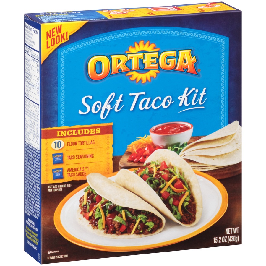 slide 4 of 8, Ortega Soft Taco Kit 1 ea, 1 ct