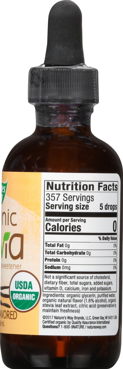 slide 6 of 13, Nature's Way Organic Vanilla Flavored Stevia 2 oz, 2 fl oz