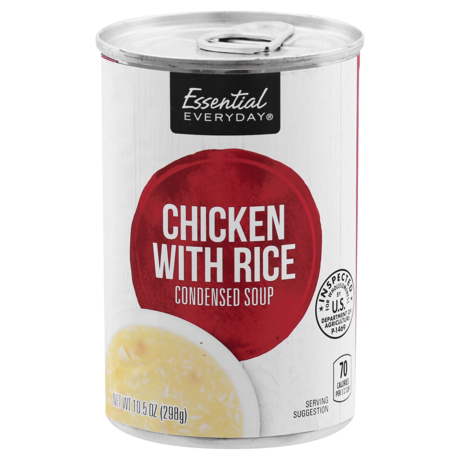 slide 1 of 1, Essential Everyday Condensed Soup, Chicken with Rice, 10.5 Ounce, 10.5 oz