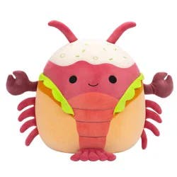 Squishmallows 16-Inch Red Lobster in Lobster Roll Plush Toy