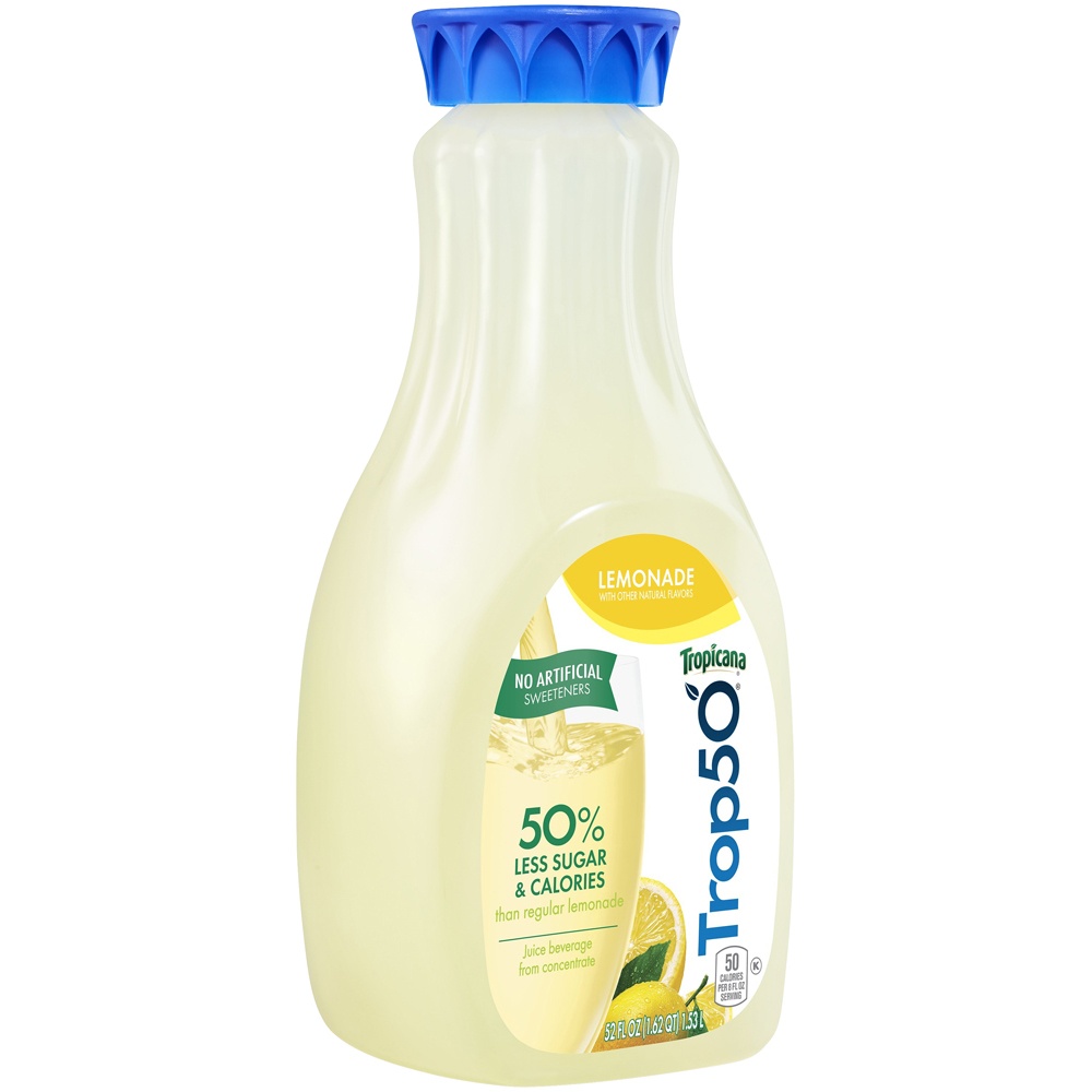 slide 2 of 4, Trop50 Juice Beverage Lemonade 52 Fl Oz Bottle, 52 oz