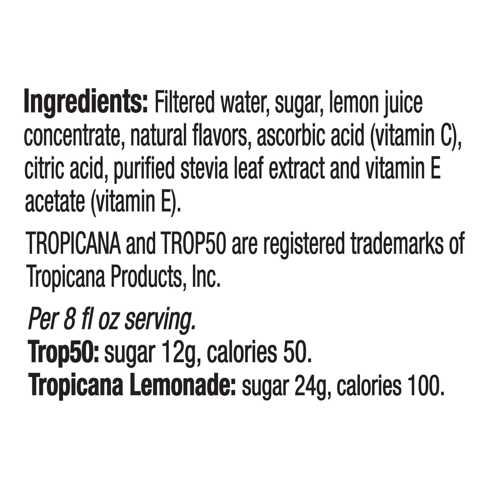 slide 3 of 4, Trop50 Juice Beverage Lemonade 52 Fl Oz Bottle, 52 oz