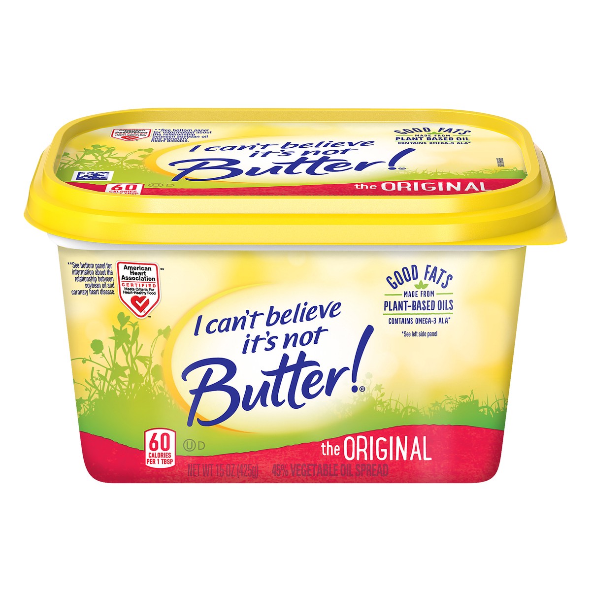 slide 1 of 1, I Can't Believe It's Not Butter! Original Buttery Spread, 15 oz