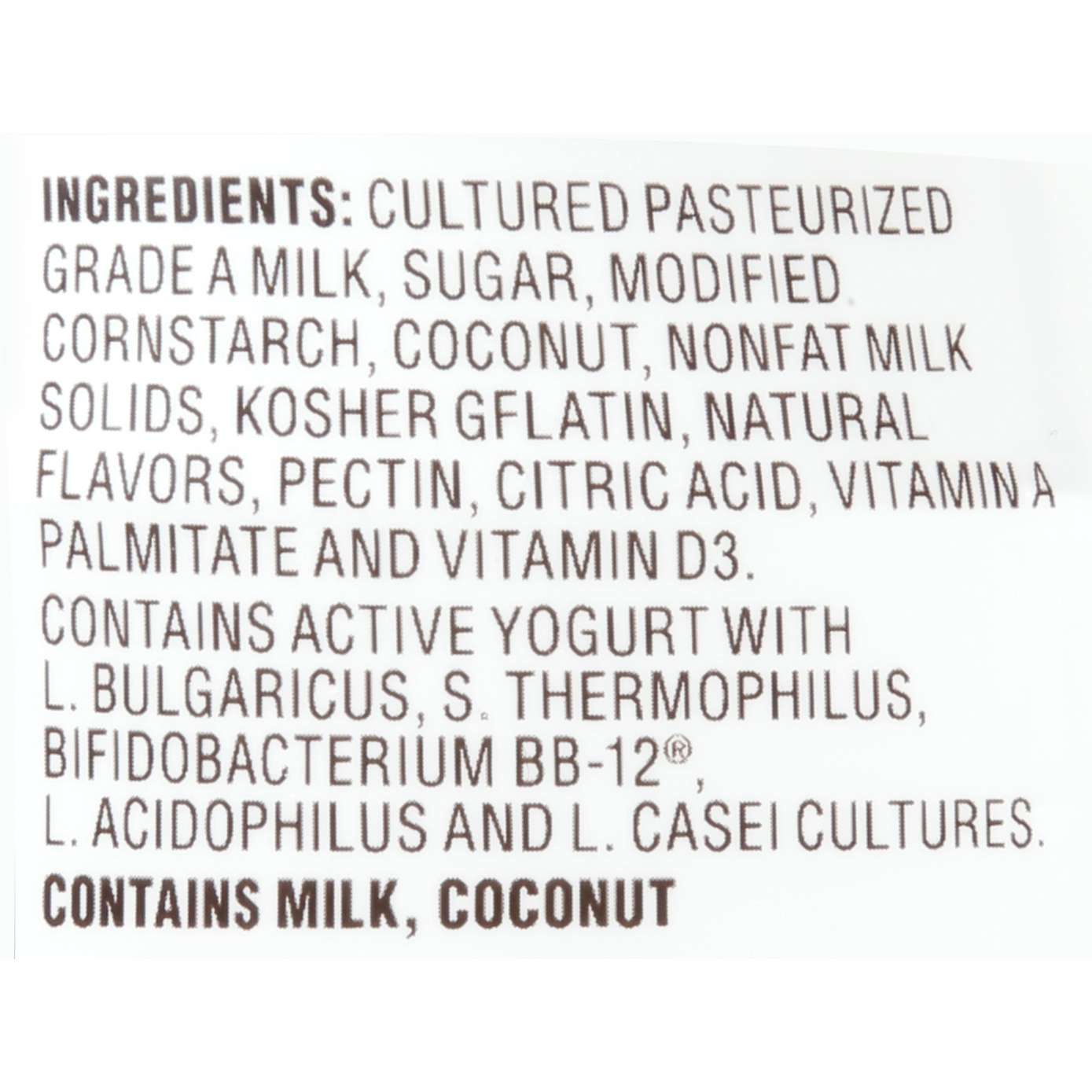 slide 6 of 6, La Yogurt Probiotic Coconut Blended Whole Milk Yogurt, 6 oz