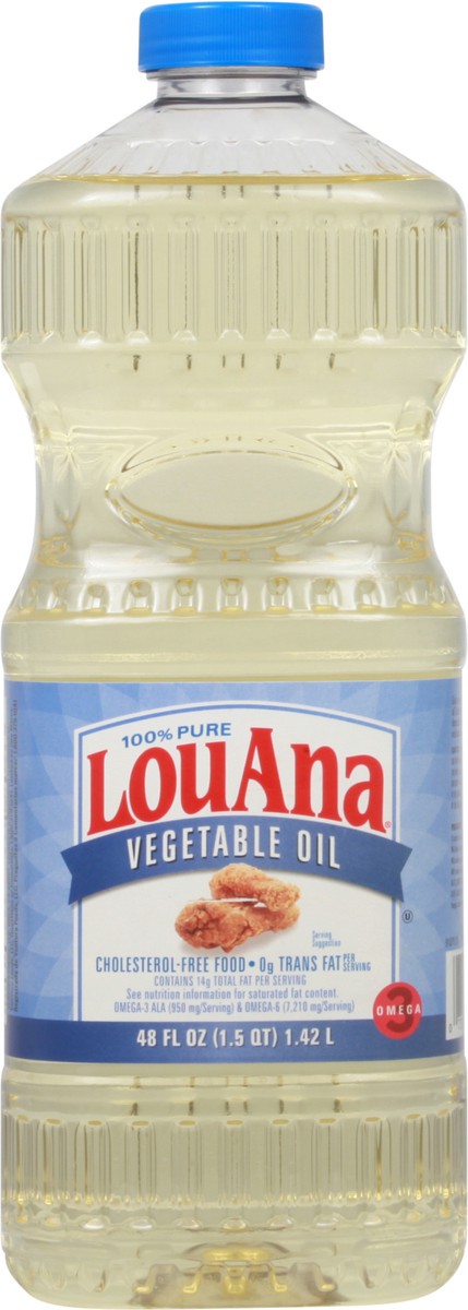 slide 2 of 13, LouAna 100% Pure Vegetable Oil 48 fl oz, 48 fl oz