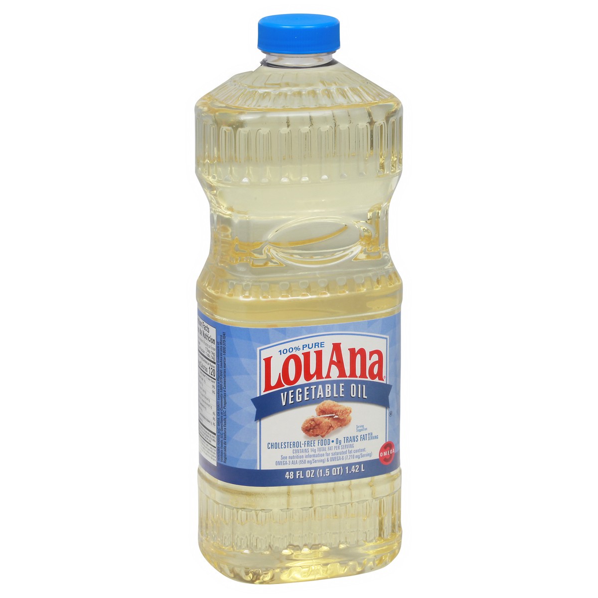 slide 13 of 13, LouAna 100% Pure Vegetable Oil 48 fl oz, 48 fl oz