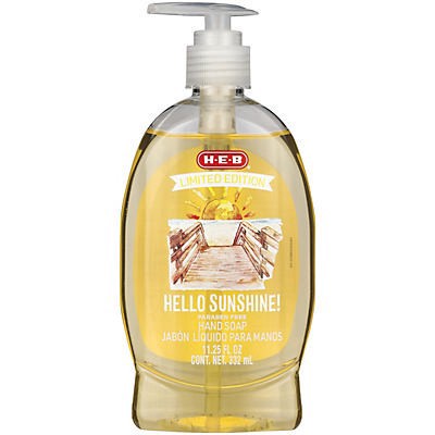 slide 1 of 1, H-E-B Limited Edition Liquid Hand Soap - Hello Sunshine!, 11.25 oz