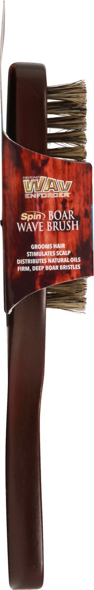 slide 3 of 6, Firstline Boar Wave Brush 1 ea, 1 ea