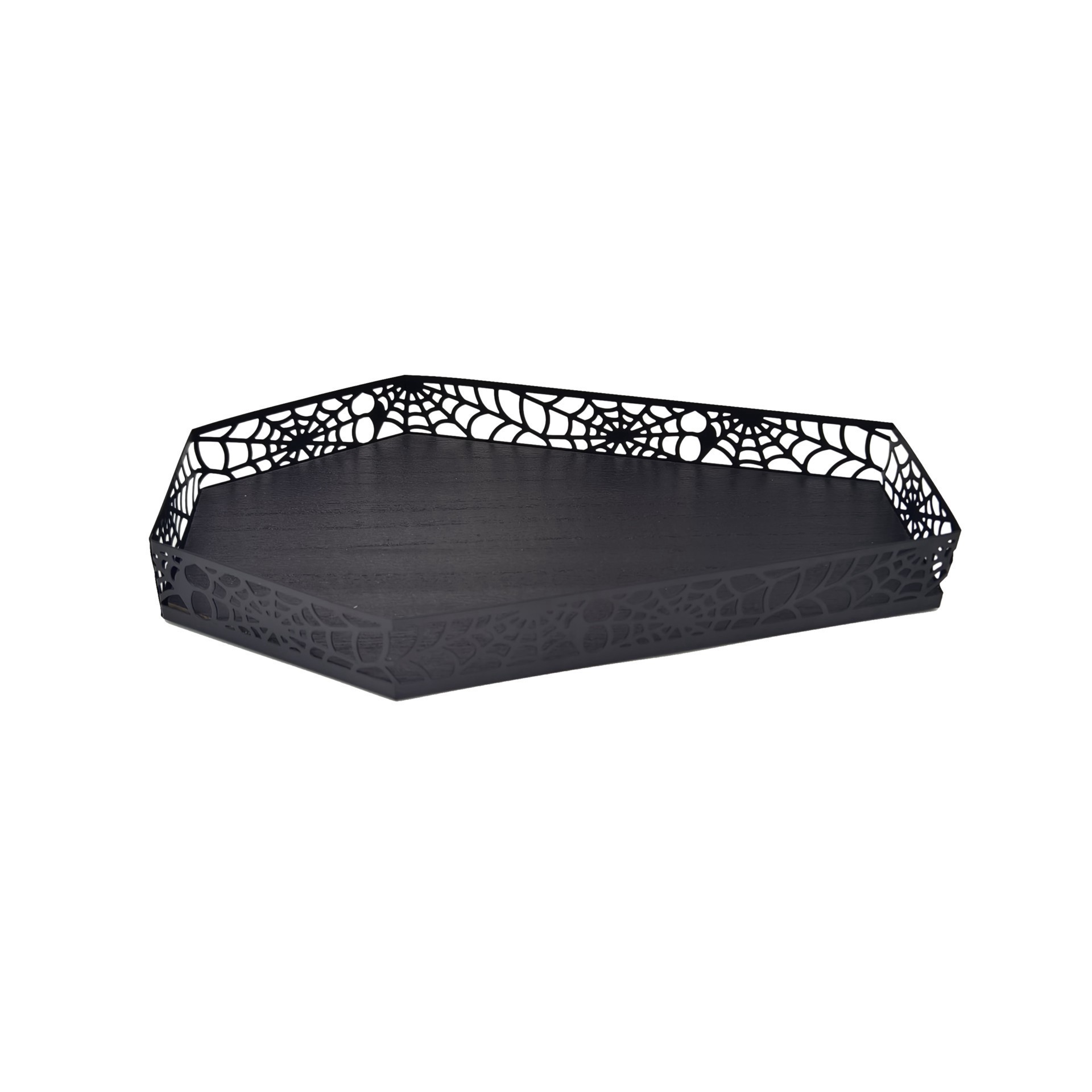 slide 3 of 3, 12" Black Coffin Tray By Ashland, 12 in