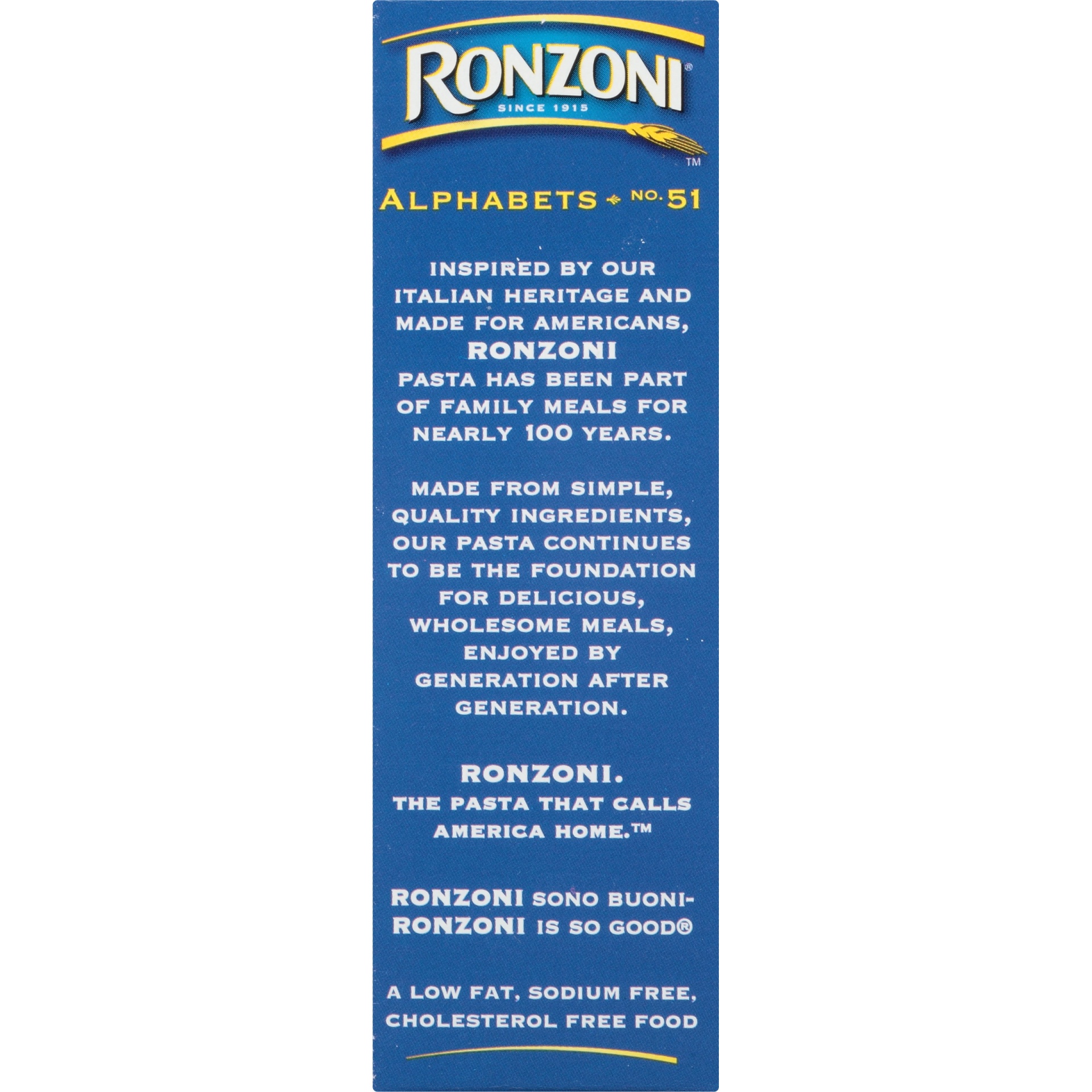 slide 4 of 8, Ronzoni Pasta / Alphabets, 12 oz