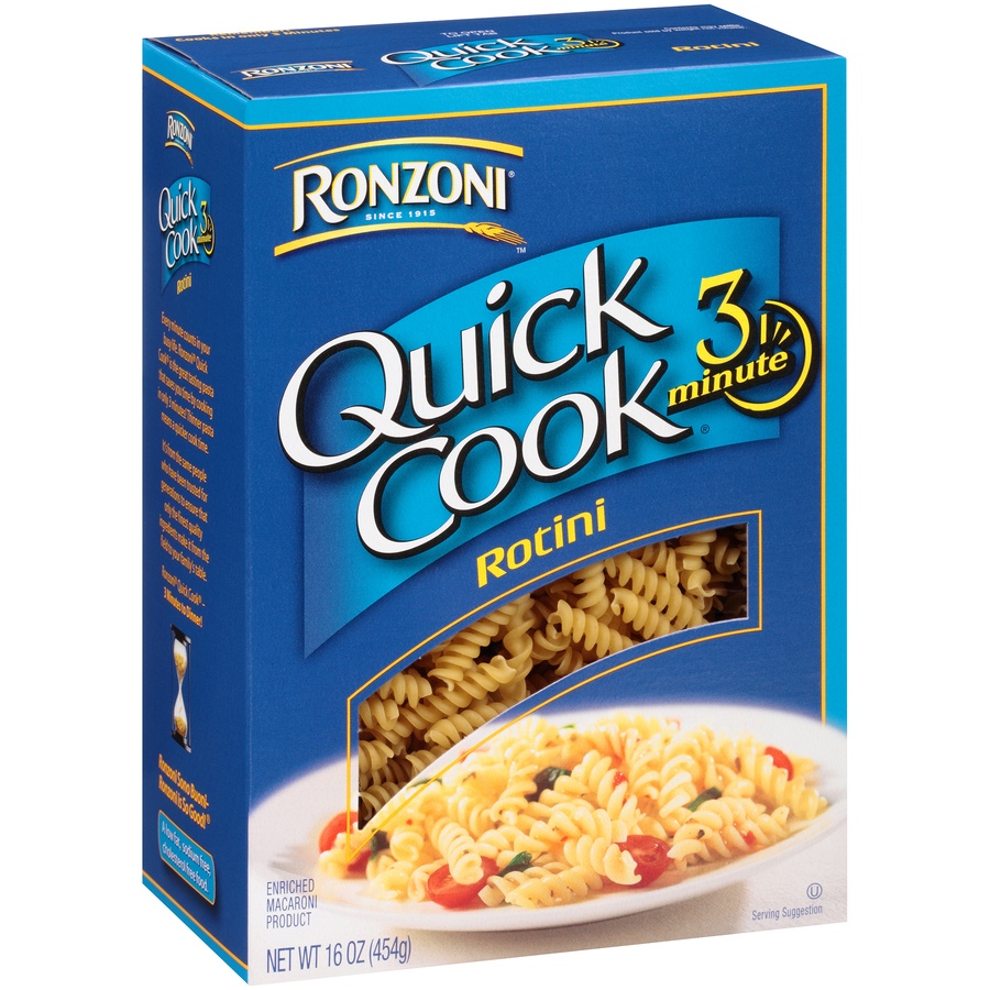 slide 2 of 8, Ronzoni Ron Rotini Quick Cook, 16 oz