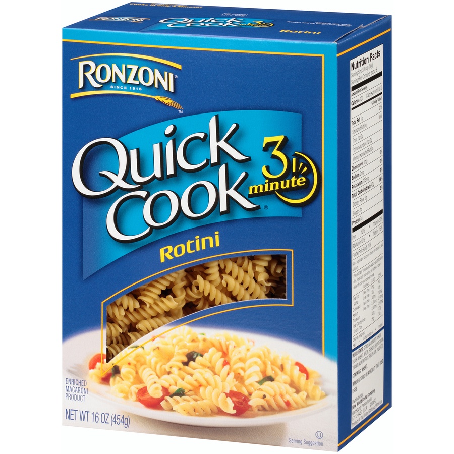 slide 4 of 8, Ronzoni Ron Rotini Quick Cook, 16 oz