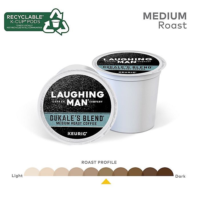 slide 3 of 6, Laughing Man Dukale's Blend Coffee Keurig K-Cup Pods, 22 ct