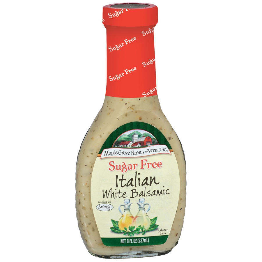 slide 2 of 3, Maple Grove Farms Dressing, Sugar Free, Italian White Balsamic, 8 fl oz