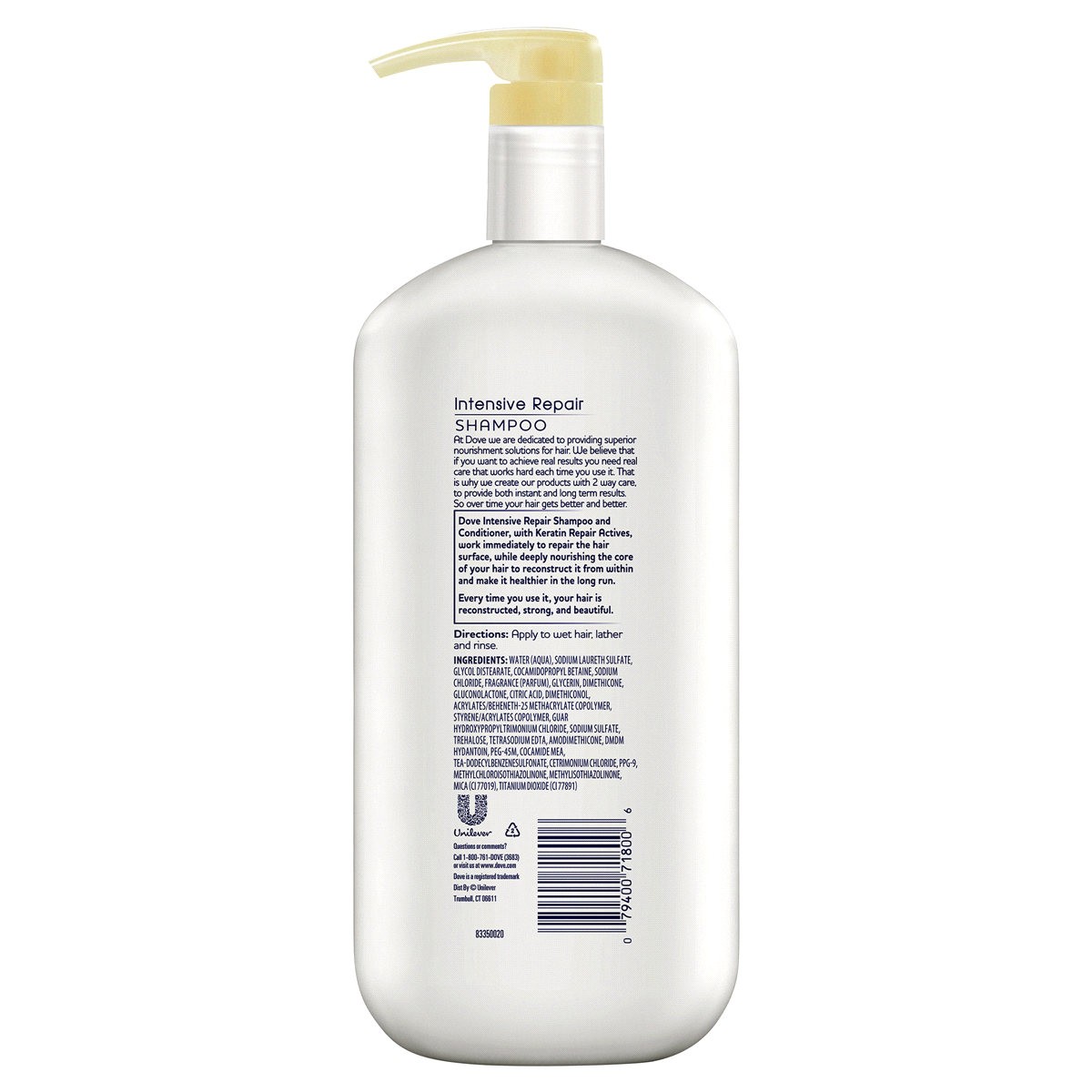 slide 2 of 3, Dove Intensive Repair Shampoo With Pump, 31 fl oz