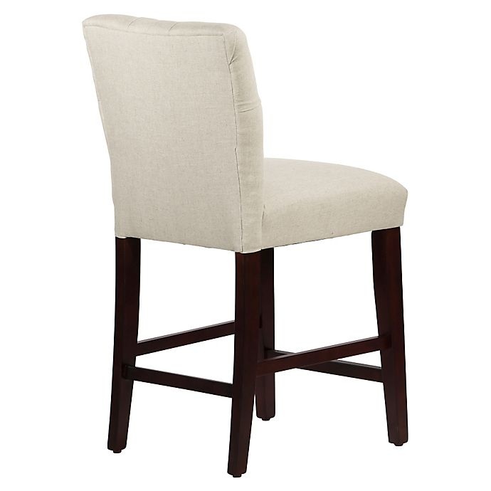 slide 4 of 5, Skyline Furniture Sherwood Tufted Counter Stool - Linen Talc, 1 ct