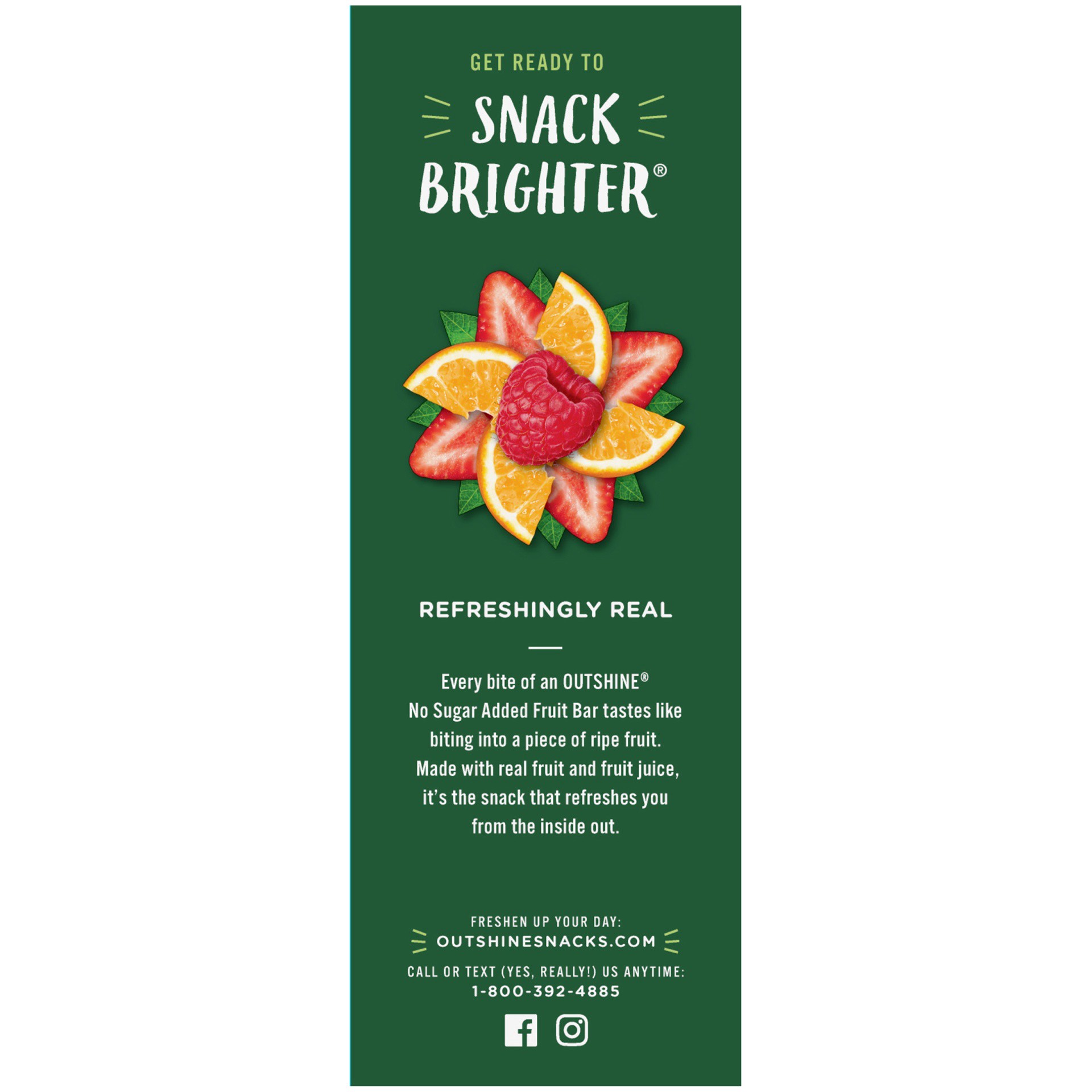 slide 4 of 6, Edy's Outshine Fruit Ice Bars No Sugar Added Strawberry / Tangerine /Raspberry, 12 ct