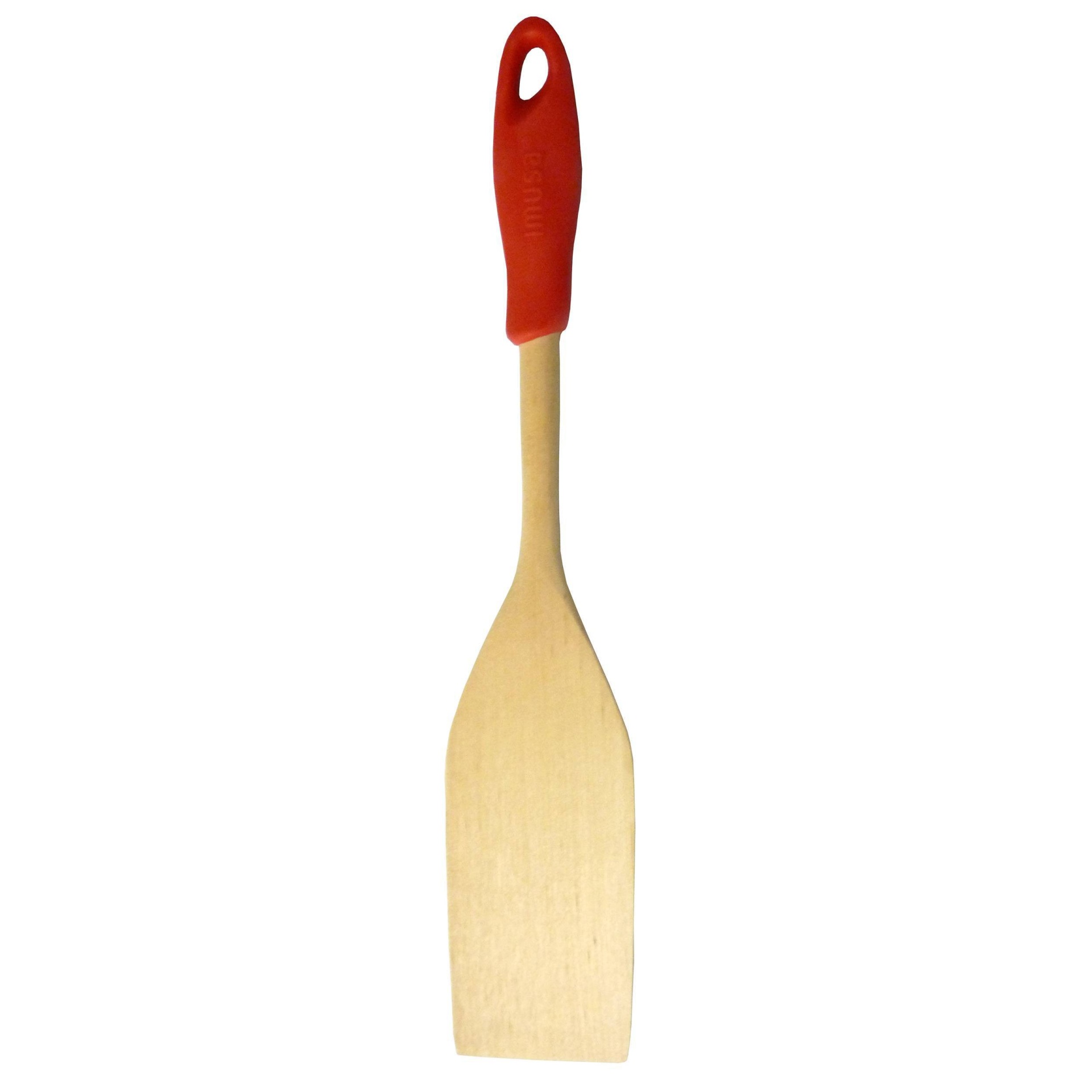 slide 1 of 1, IMUSA Wooden Paddle Spoon, 12 in
