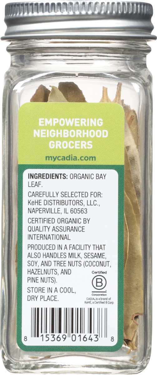 slide 3 of 9, Cadia Organic Bay Leaves 0.15 oz, 0.15 oz