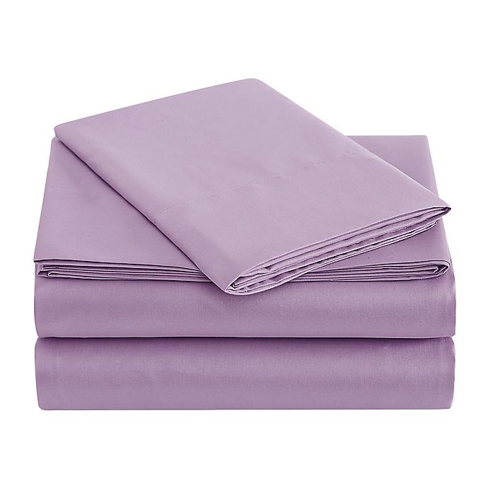 slide 3 of 4, Simply Essential Truly Soft Microfiber Twin Solid Sheet Set - Lavendar Herb, 1 ct