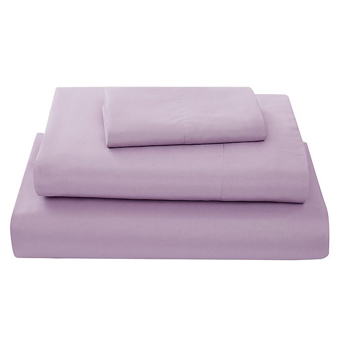 slide 4 of 4, Simply Essential Truly Soft Microfiber Twin Solid Sheet Set - Lavendar Herb, 1 ct