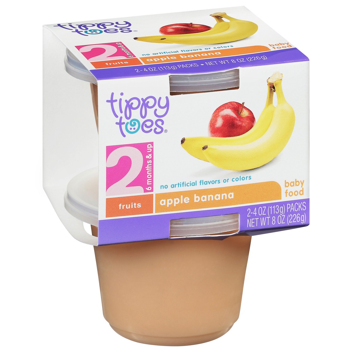 slide 8 of 11, Tippy Toes Apple Banana Baby Food, 2 ct; 4 oz