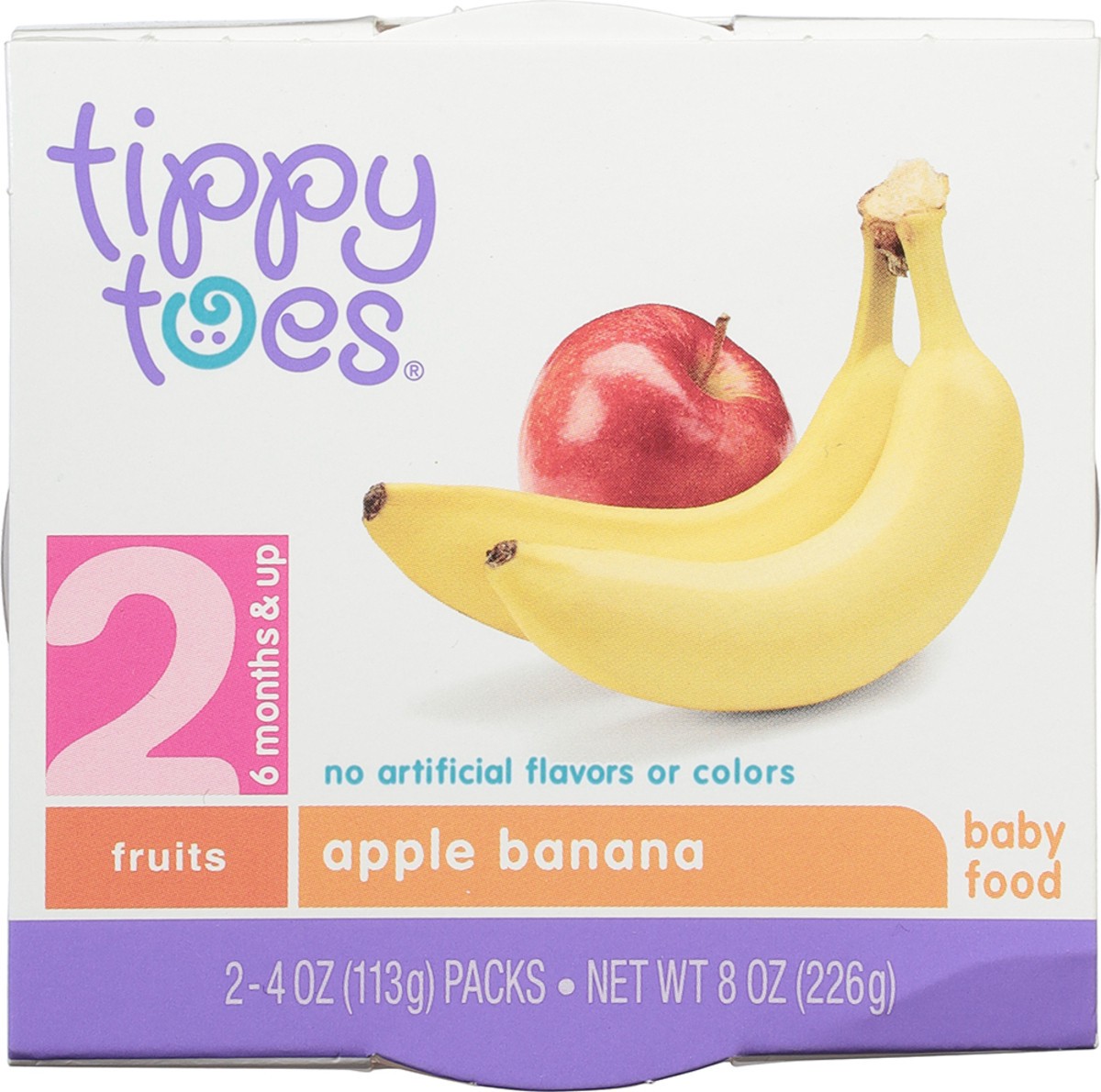 slide 6 of 11, Tippy Toes Apple Banana Baby Food, 2 ct; 4 oz