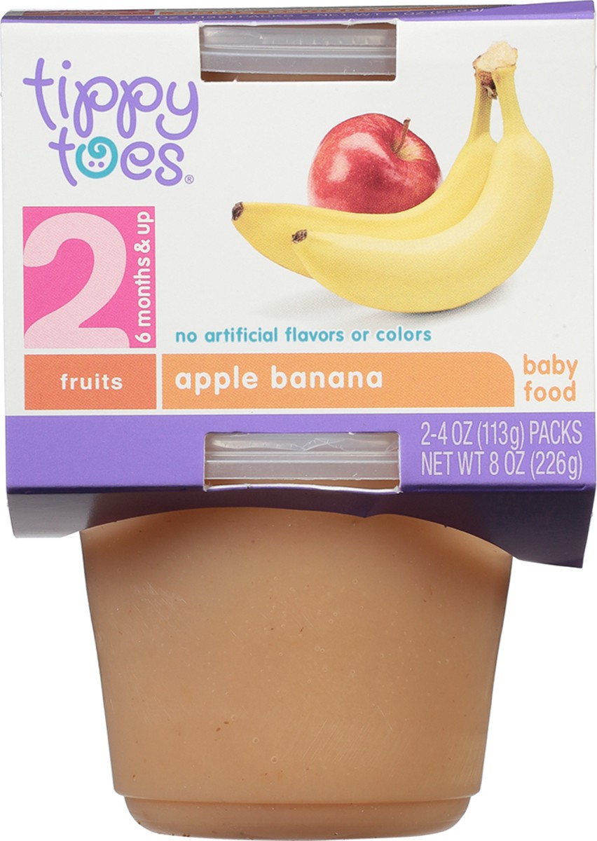 slide 11 of 11, Tippy Toes Apple Banana Baby Food, 2 ct; 4 oz