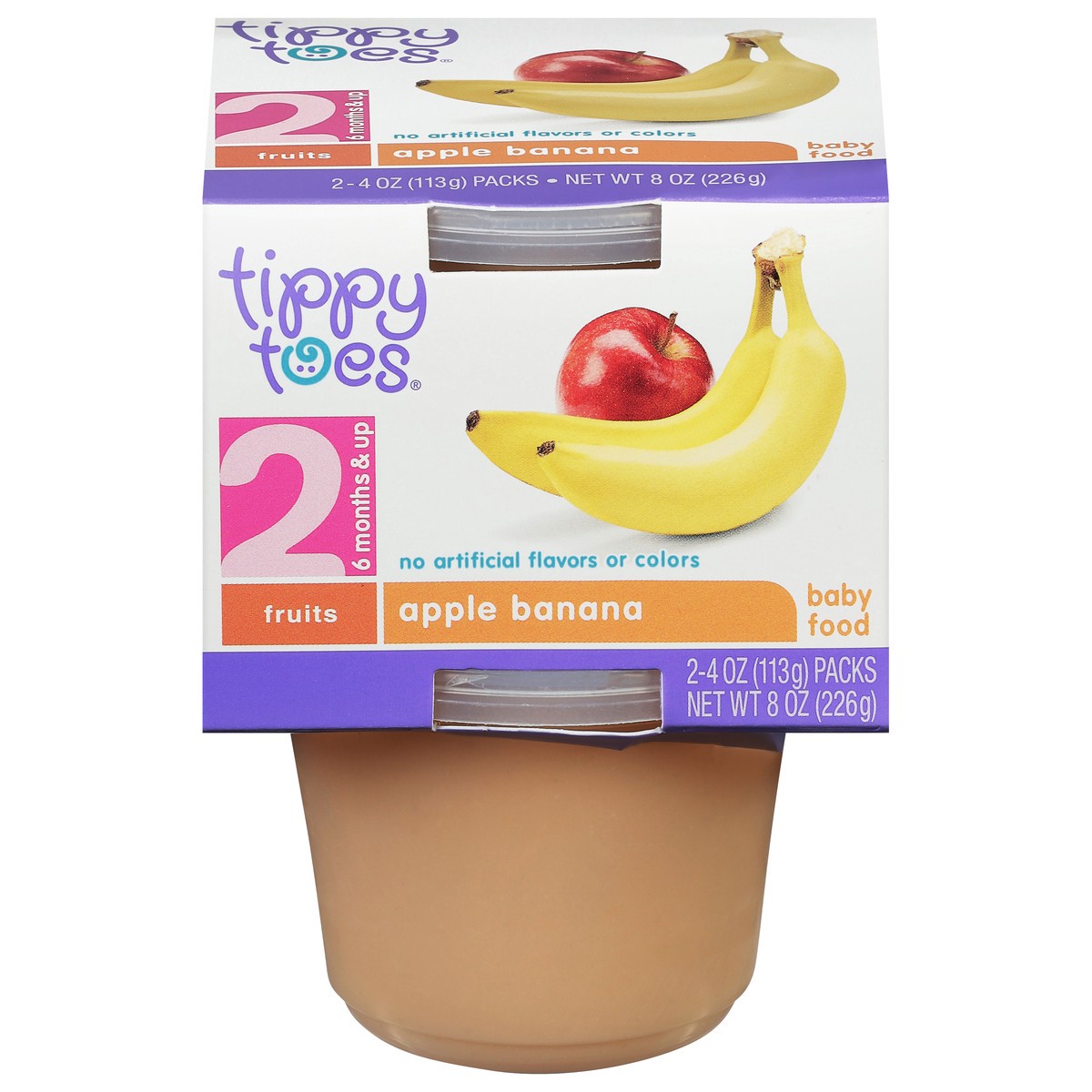 slide 1 of 11, Tippy Toes Apple Banana Baby Food, 2 ct; 4 oz