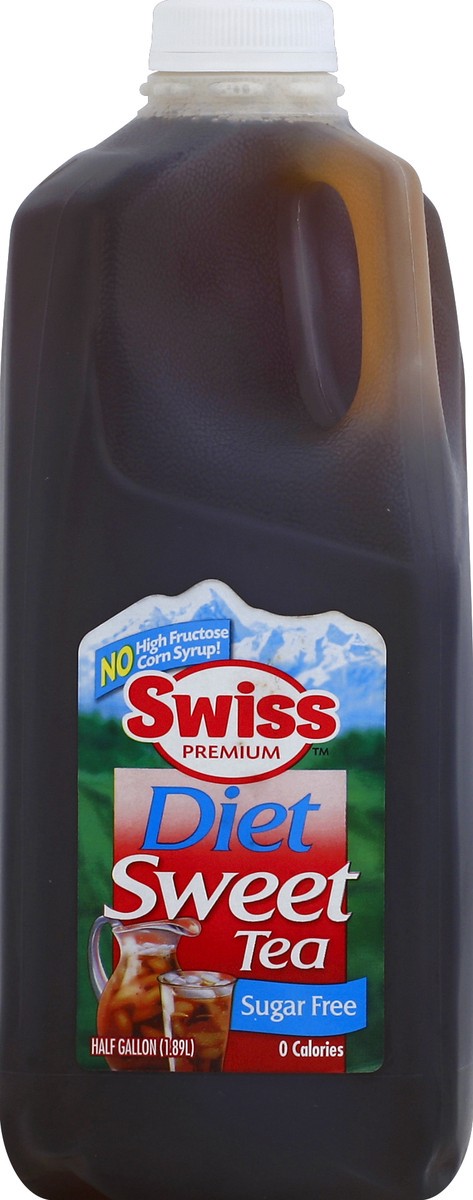 slide 4 of 4, Swiss Premium Diet Sweet Tea - 1 Half Gallon Plastic Jug - 1/2 gal, 2 qt