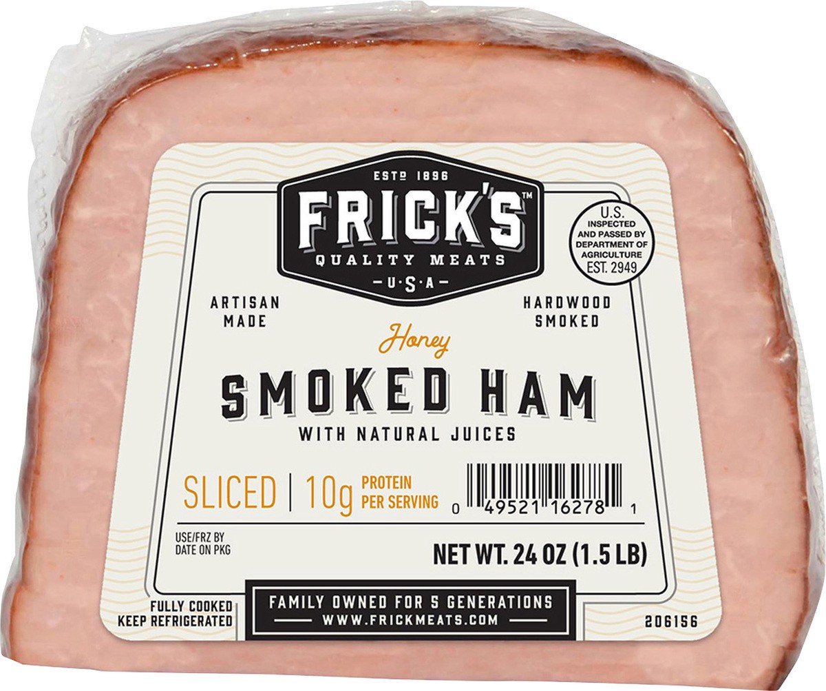 slide 6 of 6, Frick's Hickory Smoked Honey Ham, 24 oz