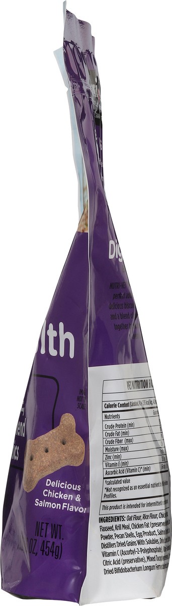 slide 8 of 16, Nutri-Vet Immune & Digestive Health Chicken & Salmon Flavor Biscuits for Dogs 1 lb, 16 oz
