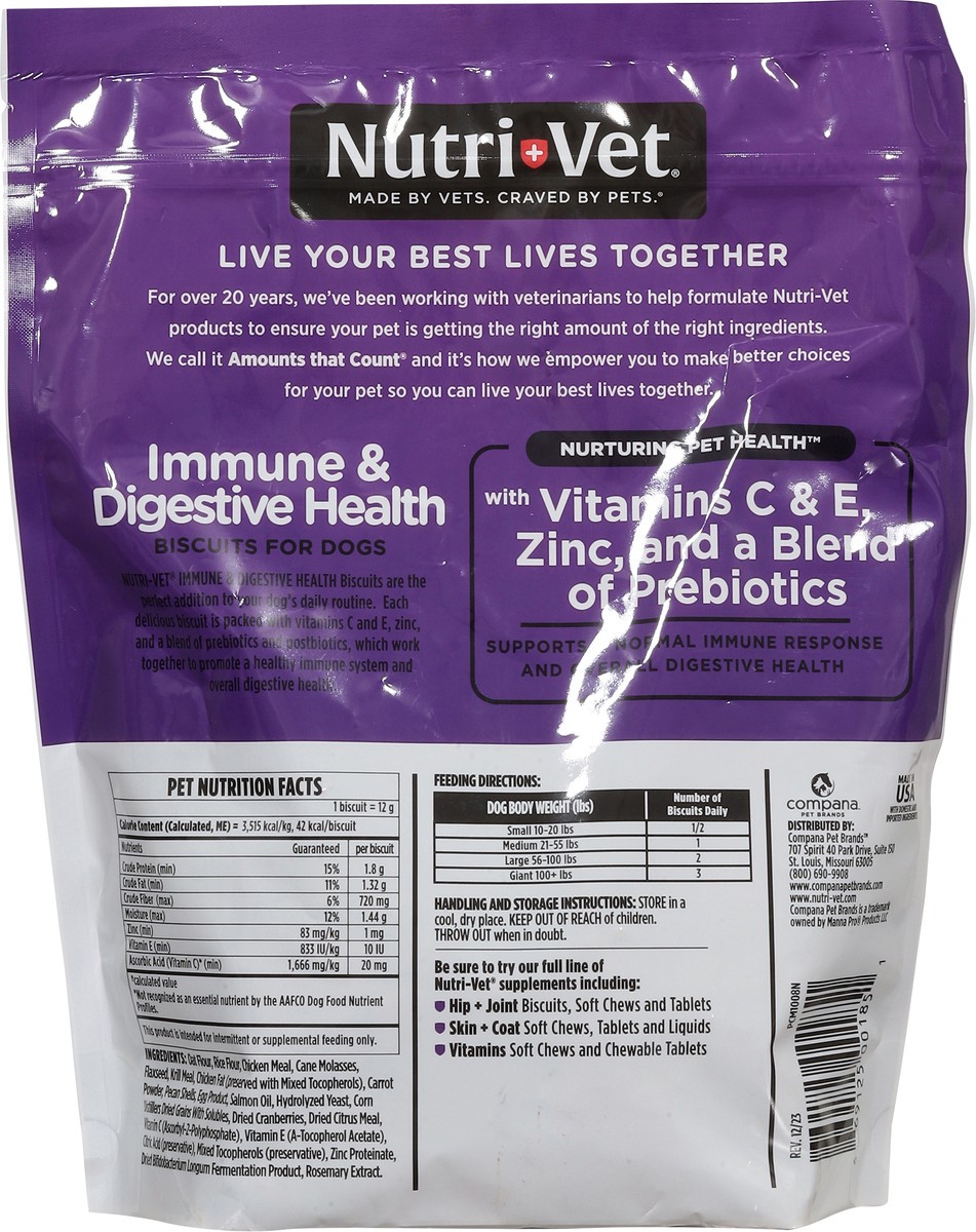 slide 15 of 16, Nutri-Vet Immune & Digestive Health Chicken & Salmon Flavor Biscuits for Dogs 1 lb, 16 oz