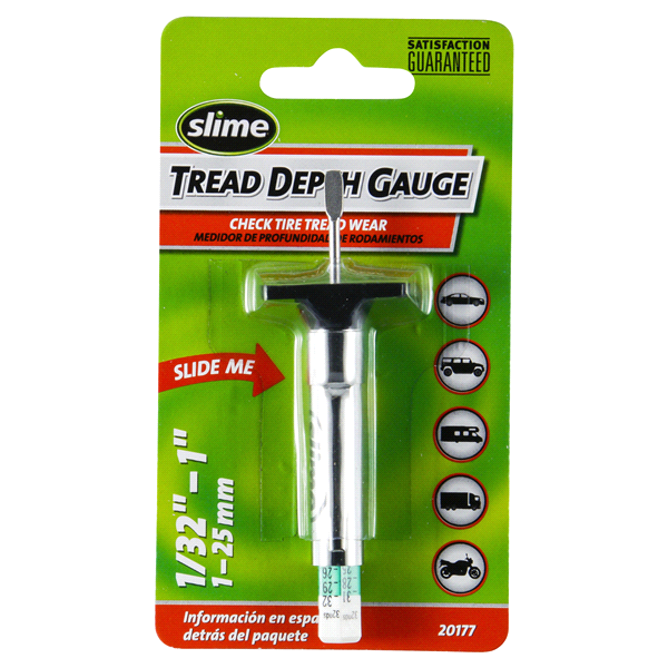 slide 1 of 2, Slime Tire Tread Depth Gauge, 1 ct