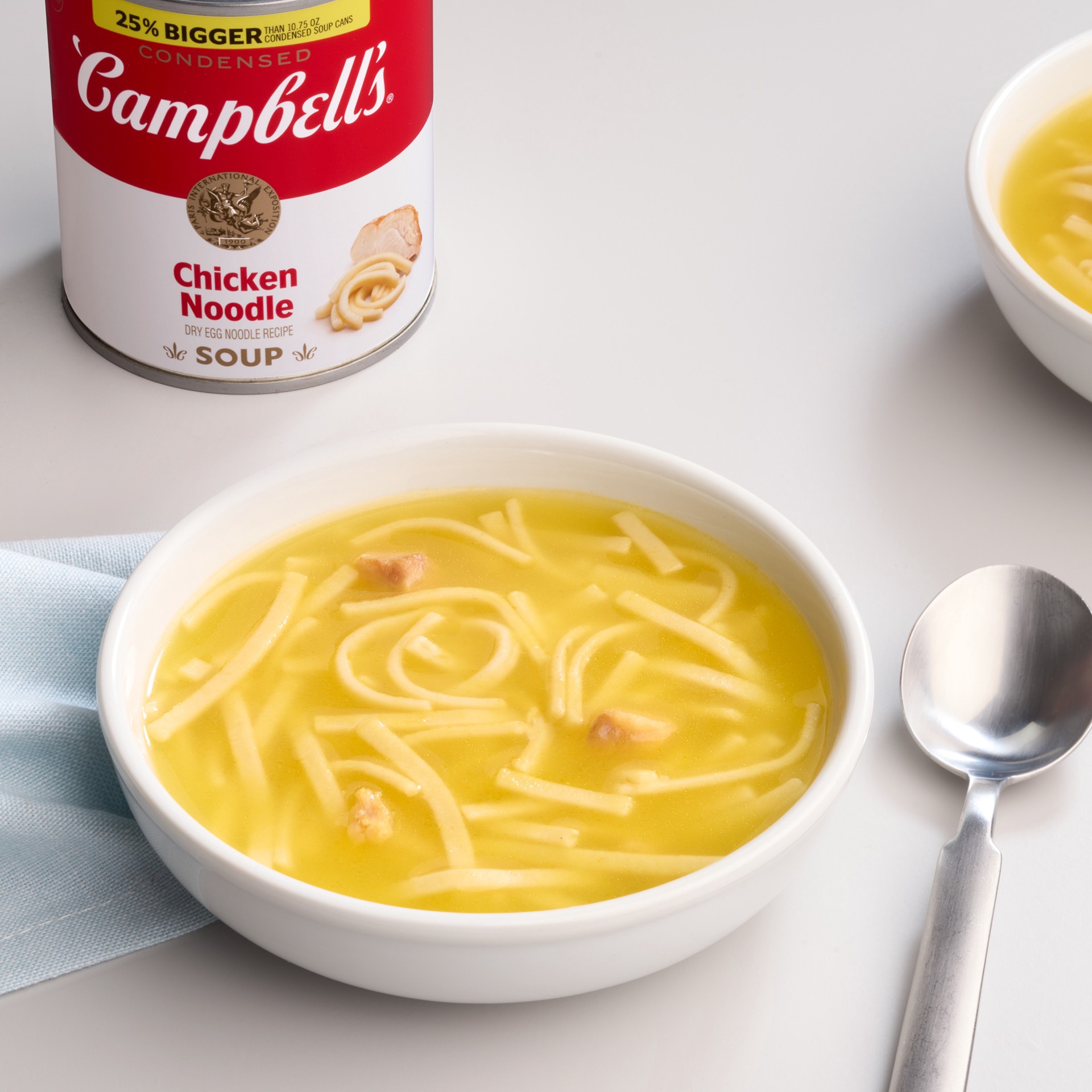 slide 3 of 9, Campbell's Condensed Chicken Noodle Soup Dry Egg Noodle Recipe, 13.8 oz Can, 13.8 oz