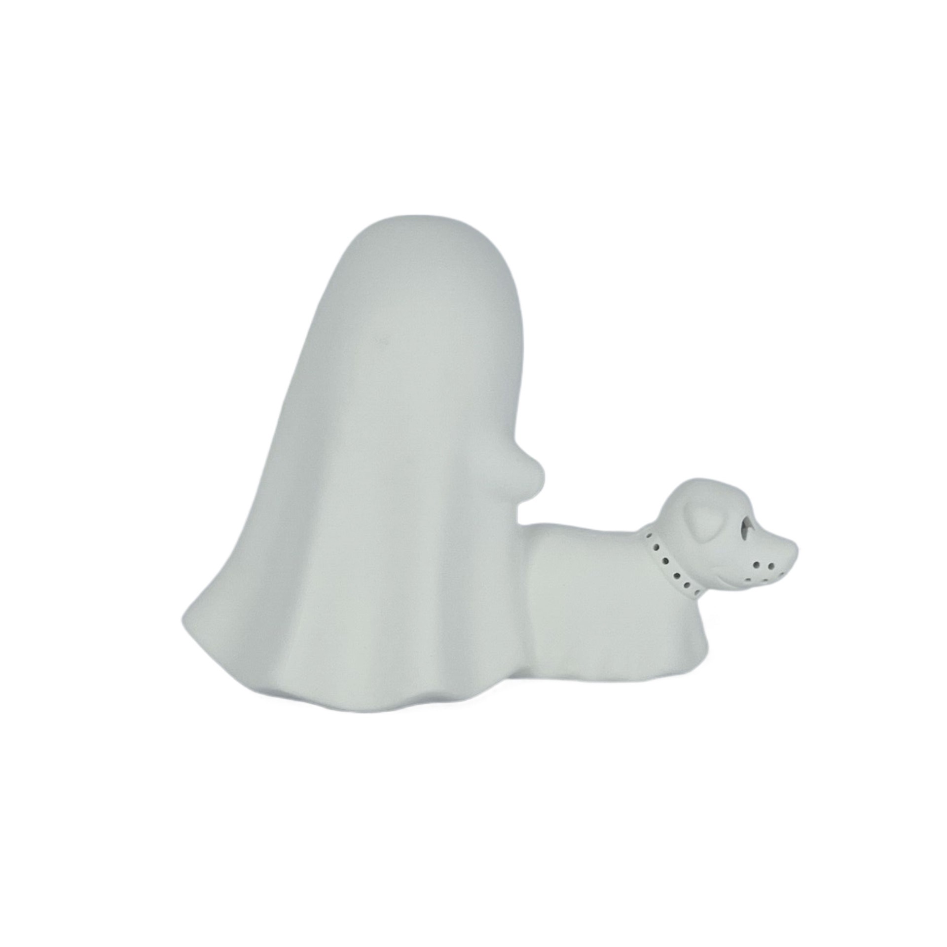 slide 3 of 8, 8" Diy Ceramic Led Ghost Walking Dog Decor By Make Market, 8 in x 4.5 in x 6.1 in